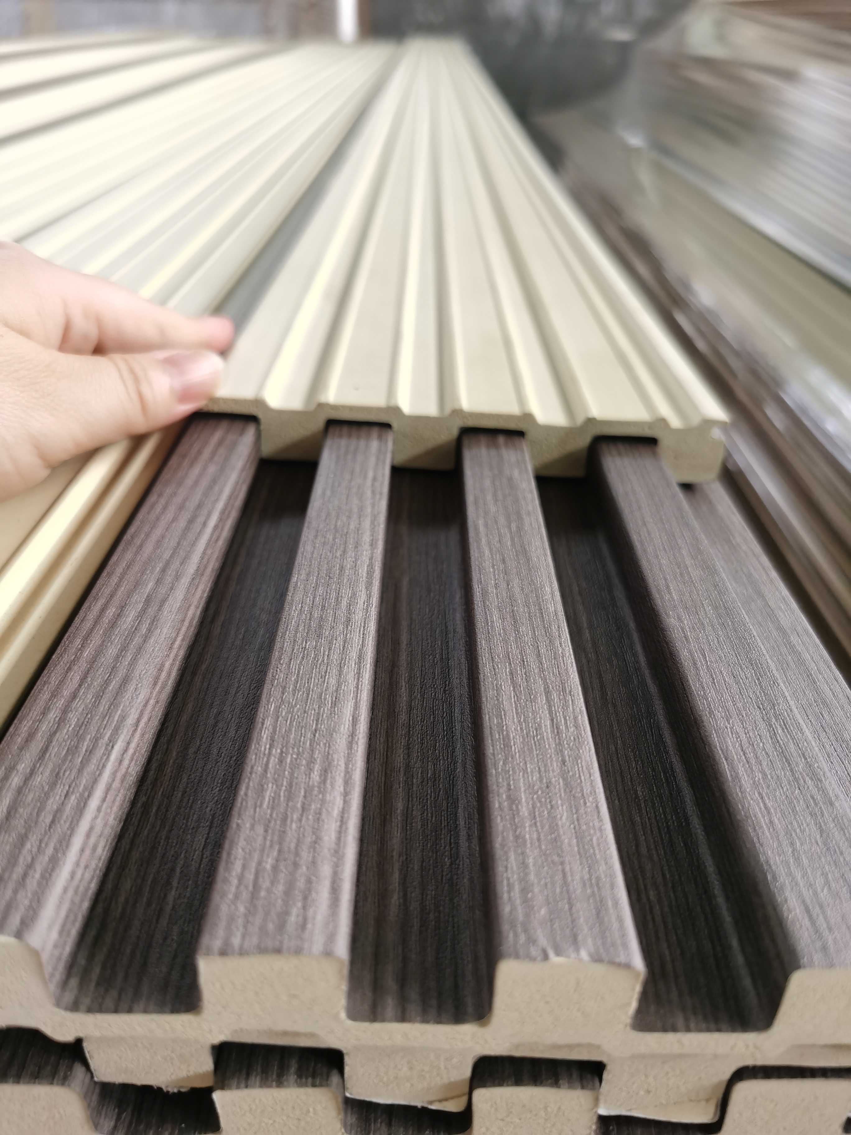 Grooved Wood Grain Wall Panels with Texture Detail