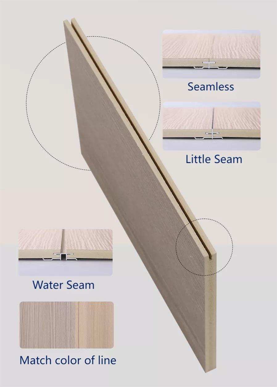 Wall Panel Seam Connection Types - Seamless, Little Seam, Water Seam